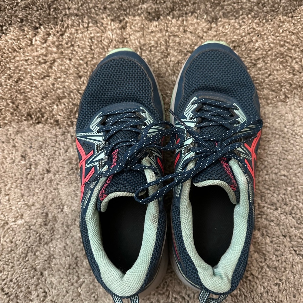 Asics Gel Navy and Pink Athletic Shoes